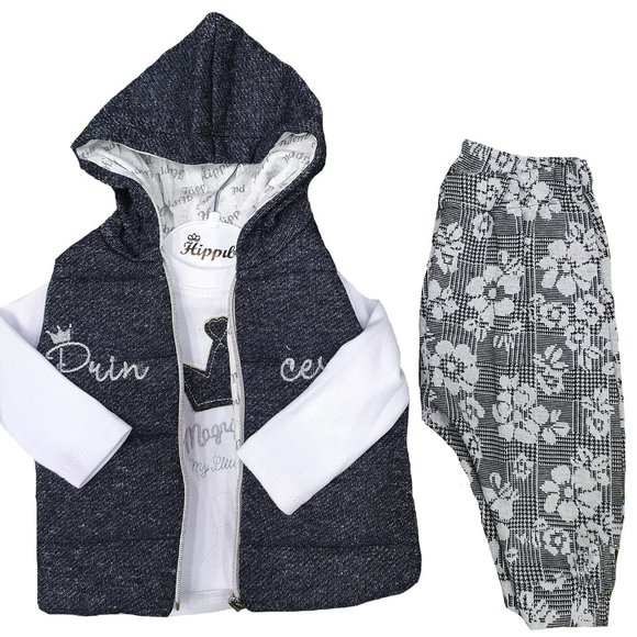 NEW with Tags Baby Clothing 3-Piece Cotton Set for Newborn Baby Girls and Boys - Picture 3 of 3